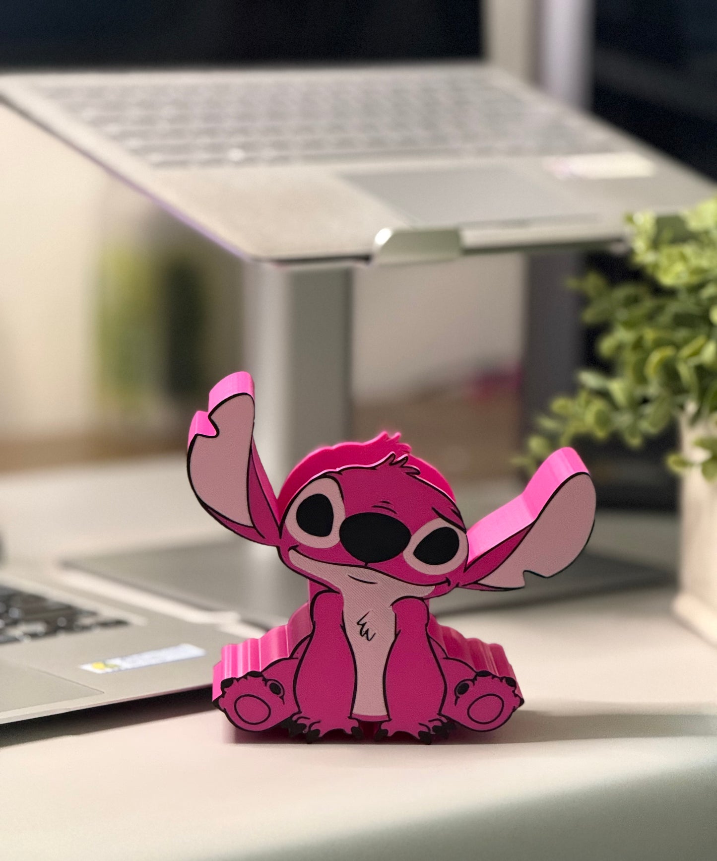 Pink Stitch Pen Holder