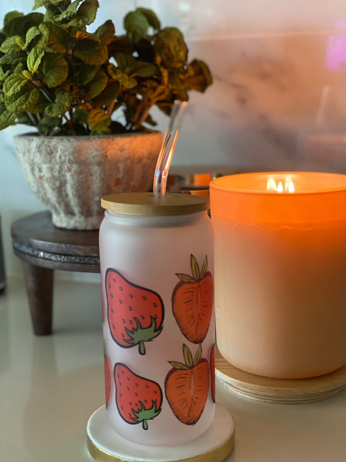 Berry Bliss: The Strawberry Libby Tumbler