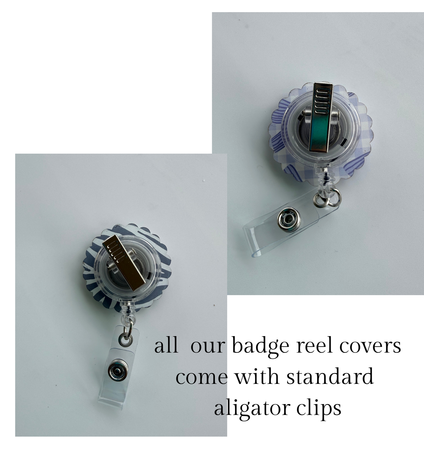 Hearts on the Line -With alligator clip and retractable reel