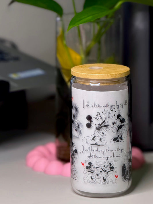 Micky and Minnie - 16 oz tumbler Microwave and Dishwasher Safe